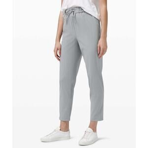 Lululemon Keep Moving Pant 7/8 High-Rise Rhino Grey EUC Size 8 Athleisure W5DFGS